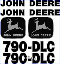 Fits John Deere 790-DLC Excavator Decal Set JD Decals