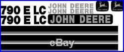 Fits John Deere 790E LC New Style NS Excavator Decal Set with Stripe JD Decals
