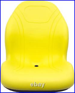 Fits John Deere Excavator Bucket Seat Fits Various Models Yellow Vinyl