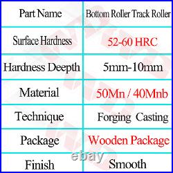 For John Deere 50G Model Heavy Duty Excavator Undercarriage Bottom Roller x2