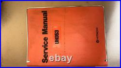Hitachi John Deere Excavator UH053 Service Manual Repair Manual UH053 Hitachi John Deere Excavator UH053 Service Manual Repair Manual UH053