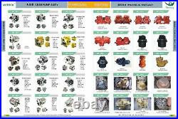 Hpv091 Rotor, Piston, Shaft Center, Valve Plate, Seal Pump Kit For John Deere 490e