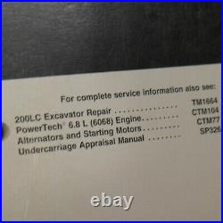 JOHN DEERE 200LC Crawler Excavator Repair Shop Service Manual operation tests