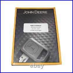 JOHN DEERE 50G PC7 EXCAVATOR PARTS CATALOG MANUAL sn 1FF050GX H280001