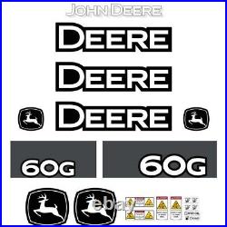 JOHN DEERE 60G Mini Excavator DECALS Stickers Repro Sticker Kit 7yr Laminated