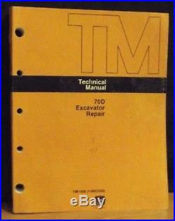 JOHN DEERE JD Technical Manual TM-1408, 70D Excavator, ORIGINAL 1989