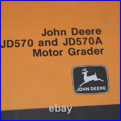 JOHN DEERE JD570 JD570A MOTOR GRADER Repair Shop Service Manual Technical book