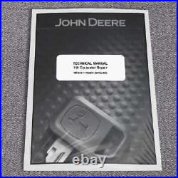 John Deere 110 Excavator Technical Service Repair Manual TM1658