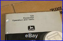 John Deere 120 Excavator Operation & Test Shop Repair Technical Manual TM1659