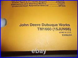 John Deere 120 Excavator Technical Service Shop Repair Manual Book Tm1660
