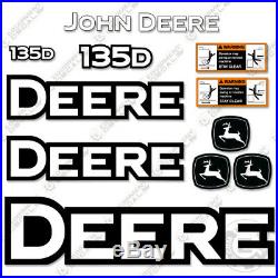 John Deere 135D Decal Kit Mini Excavator Equipment Decals 135-D 135 D Sticker