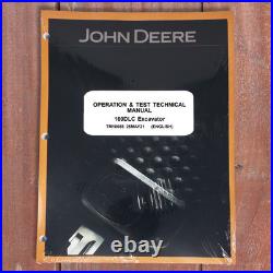 John Deere 160DLC Excavator Operation & Test Service Manual TM10088