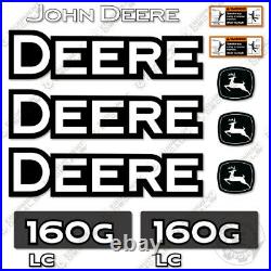 John Deere 160G LC Decal Kit Excavator Equipment Decals 3M VINYL