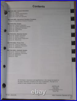 John Deere 160lc Excavator Technical Service Shop Op Test Manual Book Original