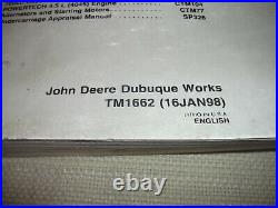 John Deere 160lc Excavator Technical Service Shop Repair Manual Book Tm1662