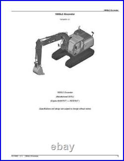 John Deere 180glc Excavator Parts Catalog Manual