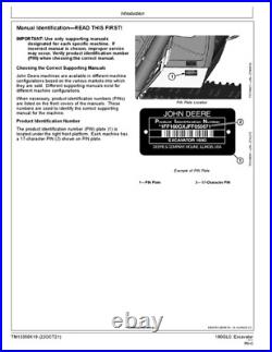 John Deere 180glc Excavator Repair Service Manual #4
