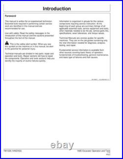 John Deere 190e Excavator Operation Test Service Technical Manual Tm1539 John Deere 190e Excavator Operation Test Service Technical Manual Tm1539