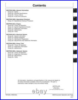 John Deere 190e Excavator Operation Test Service Technical Manual Tm1539 John Deere 190e Excavator Operation Test Service Technical Manual Tm1539