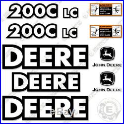 John Deere 200C LC Decal Kit Hydraulic Excavator Equipment Decals 200 C LC