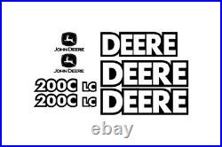 John Deere 200C LC Excavator Decal Set Tractor JD Stickers 3M Vinyl 200CLC