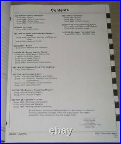 John Deere 200lc Excavator Technical Service Shop Repair Manual Book Tm1664 Oem
