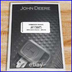 John Deere 210 P Excavator Owners Operators Manual OMT471166X019