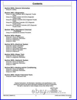 John Deere 210g 210glc Excavator Operation Test Service Manual