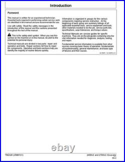 John Deere 240dlc 270dlc Excavator Operation Test Service Manual Tm2320 John Deere 240dlc 270dlc Excavator Operation Test Service Manual Tm2320