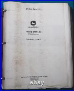 John Deere 270c LC Excavator Parts Manual Book Catalog Pc9082