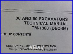 John Deere 30 and 50 Excavators Technical Manual TM-1380