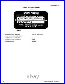 John Deere 330lcr Excavator Parts Catalog Manual