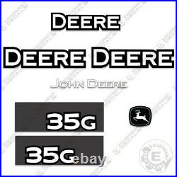 John Deere 35G Decal Kit Mini Excavator Equipment Decals 35-G 35 G Sticker Set