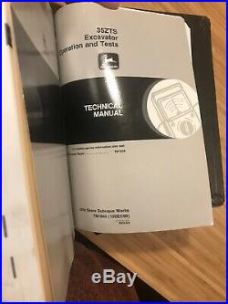 John Deere 35ZTS Excavator Repair and Operation & Tests Manuals (TM1839, TM1840)