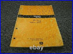John Deere 410B Backhoe Loader Excavator Owner Operator Manual OMT79035