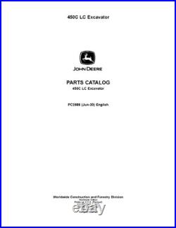 John Deere 450clc Excavator Parts Catalog Manual