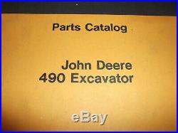 John Deere 490 Excavator Parts Catalog Book Manual Pc-1973
