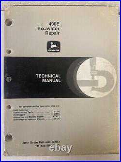 John Deere 490E Excavator Technical Service Repair Manual TM1505