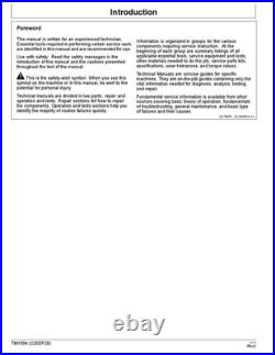 John Deere 490e Excavator Operation Test Service Technical Manual Tm1504 John Deere 490e Excavator Operation Test Service Technical Manual Tm1504