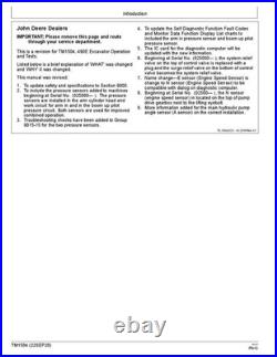 John Deere 490e Excavator Operation Test Service Technical Manual Tm1504 John Deere 490e Excavator Operation Test Service Technical Manual Tm1504