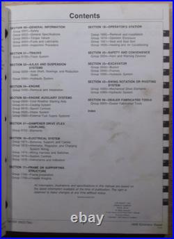 John Deere 490e Excavator Technical Dis/assembly Service Shop Repair Manual Book