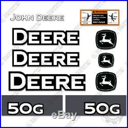 John Deere 50G Decal Kit Mini Excavator Equipment Decals 50-G 50 G Sticker Set
