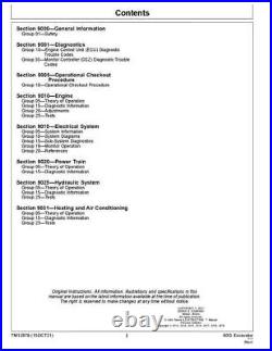 John Deere 60g Excavator Operation Test Service Manual