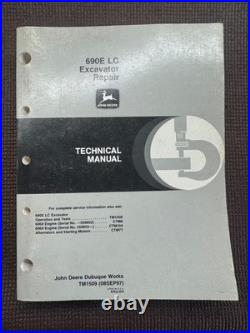 John Deere 690E LC Excavator Repair Manual TM1509