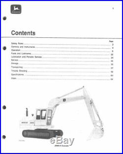 John Deere 690b Excavator Operators Manual