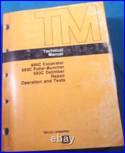 John Deere 690c Excavator 693c Buncher Technical Service Shop Repair Manual Book