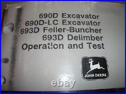 John Deere 690d Excavator 693d Fb Technical Service Shop Op Test Manual Tm1388