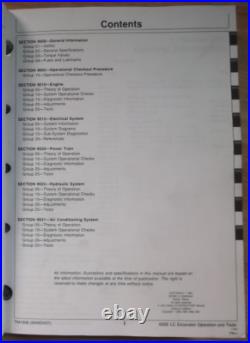 John Deere 690e LC Excavator Technical Service Shop Op Test Manual Original Oem