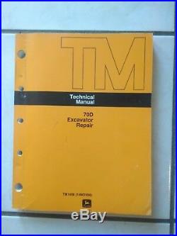 John Deere 70D Excavator Technical Component Repair Shop Manual TM1408