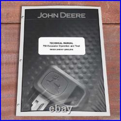 John Deere 750 Excavator Operation & Test Service Manual TM1809